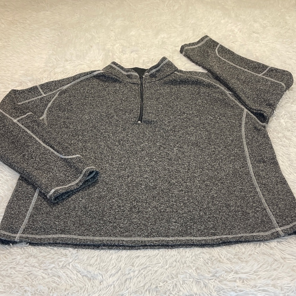 JACKSON HOLE OUTERWEAR WOMENS 2XL Gray Quarter-Zip Pullover